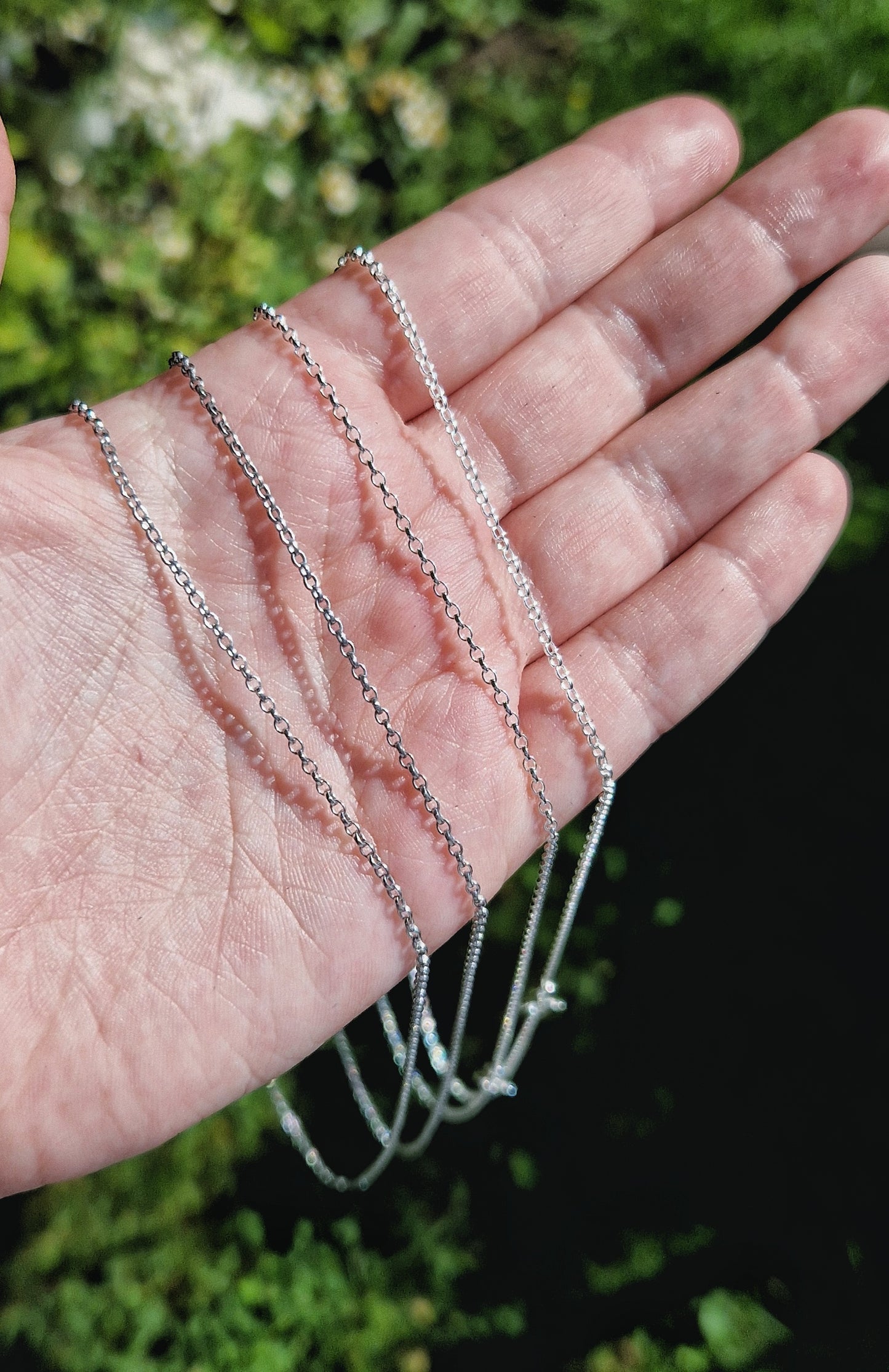 Silver belcher chain