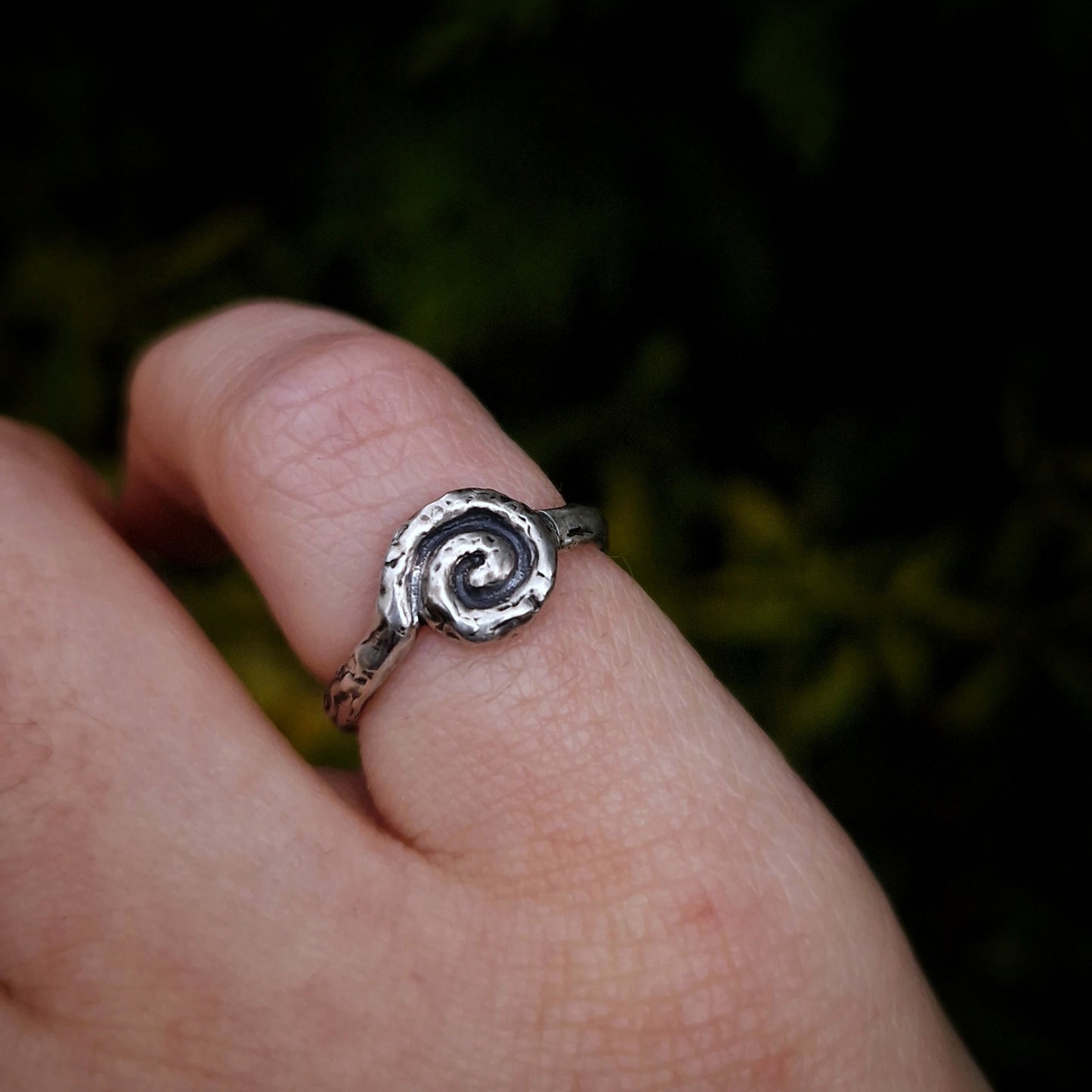 Silver Spiral Ring