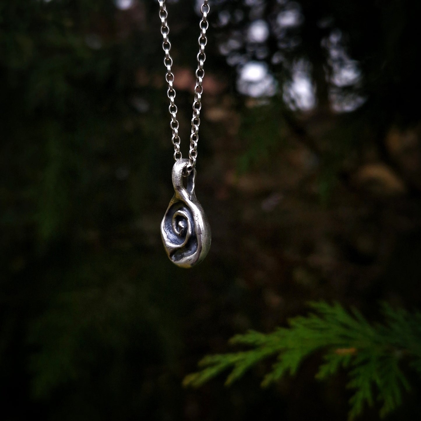 Silver Spiral Pendant