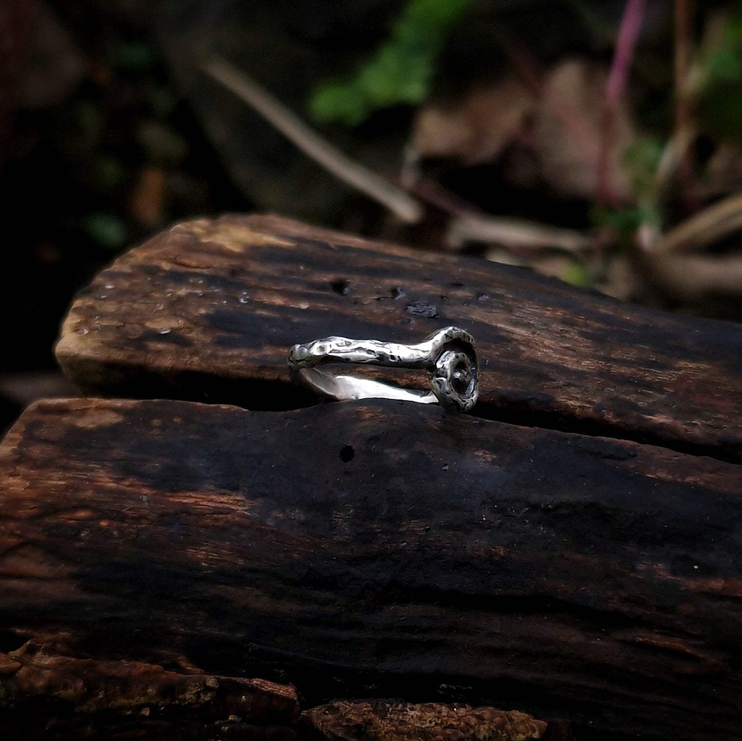 Silver Spiral Ring
