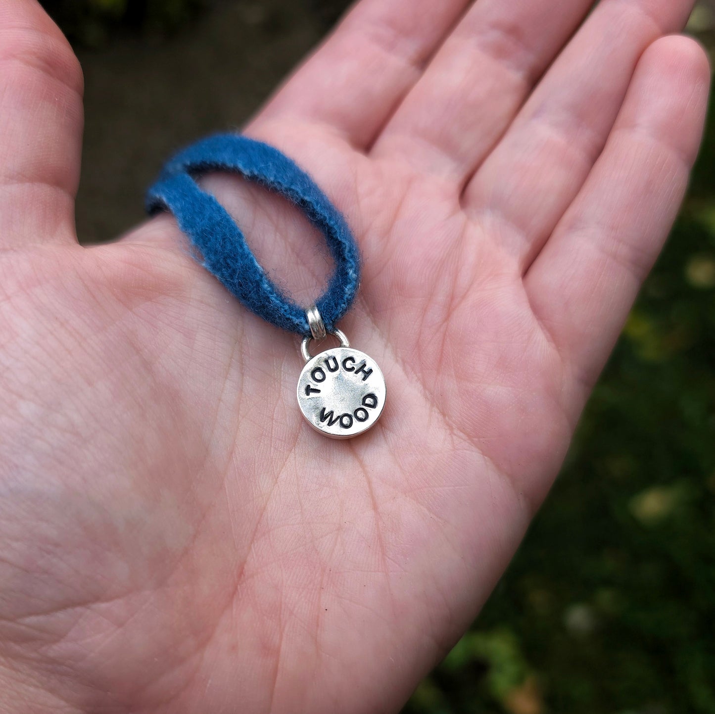 'Touch Wood' Silver Spiral Necklace Charm