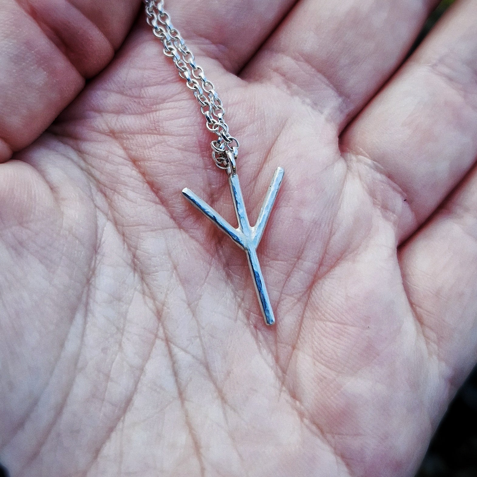 silver protection necklace