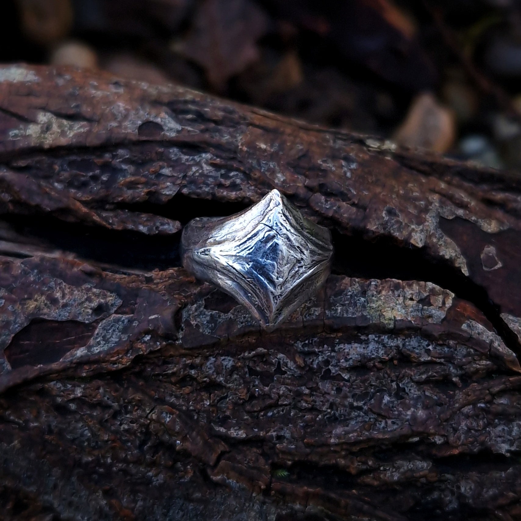 unique silver ring