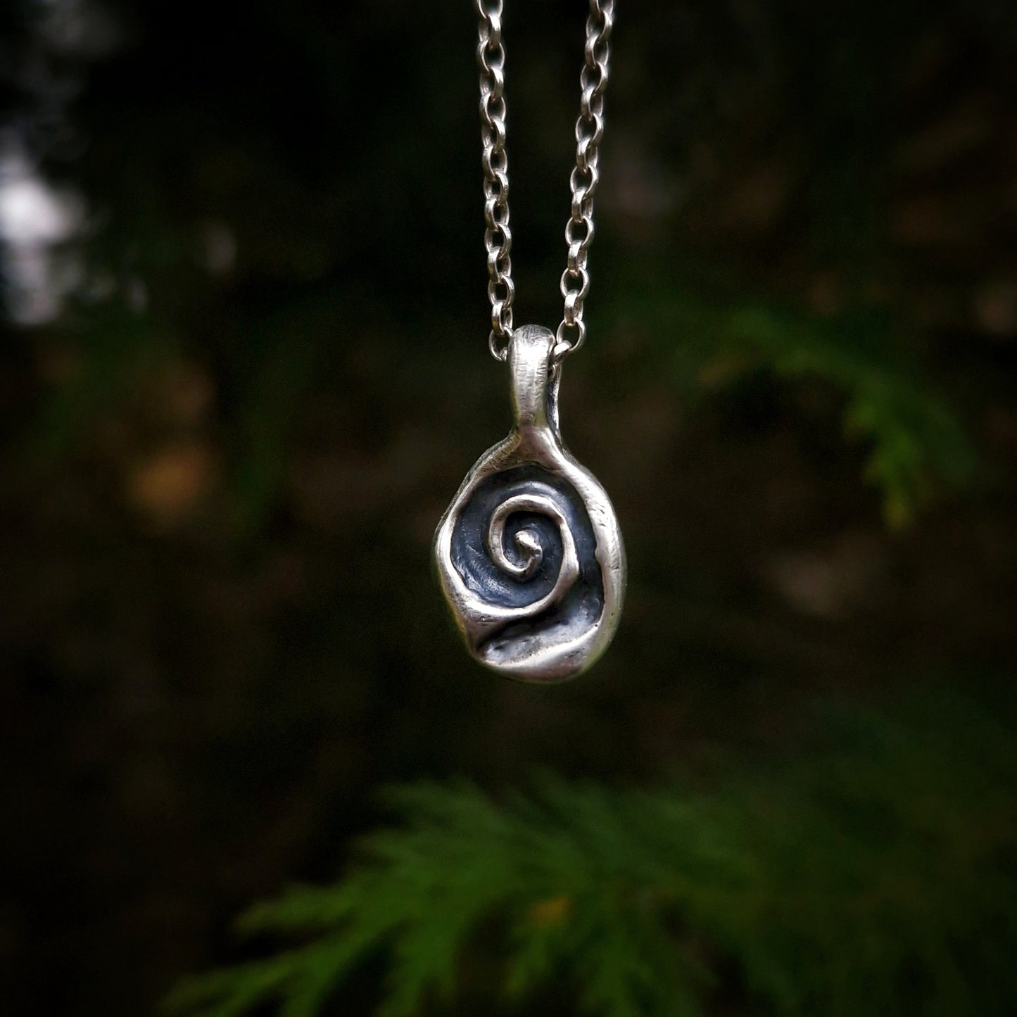 Silver Spiral Pendant