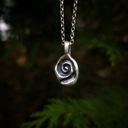 Silver Spiral Pendant